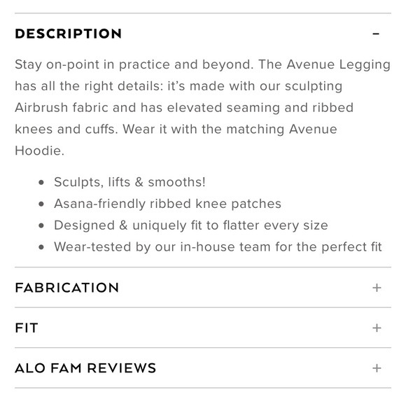 NWT ALO YOGA AIRLIFT AVENUE BLACK HIGH WAISTED MOTO LEGGINGS S XS - Picture 13 of 13